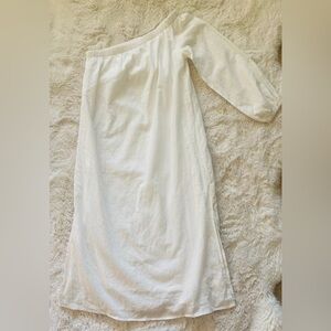 NWT Reverse Clothing White Linen Single Sleeve Dress Size XS